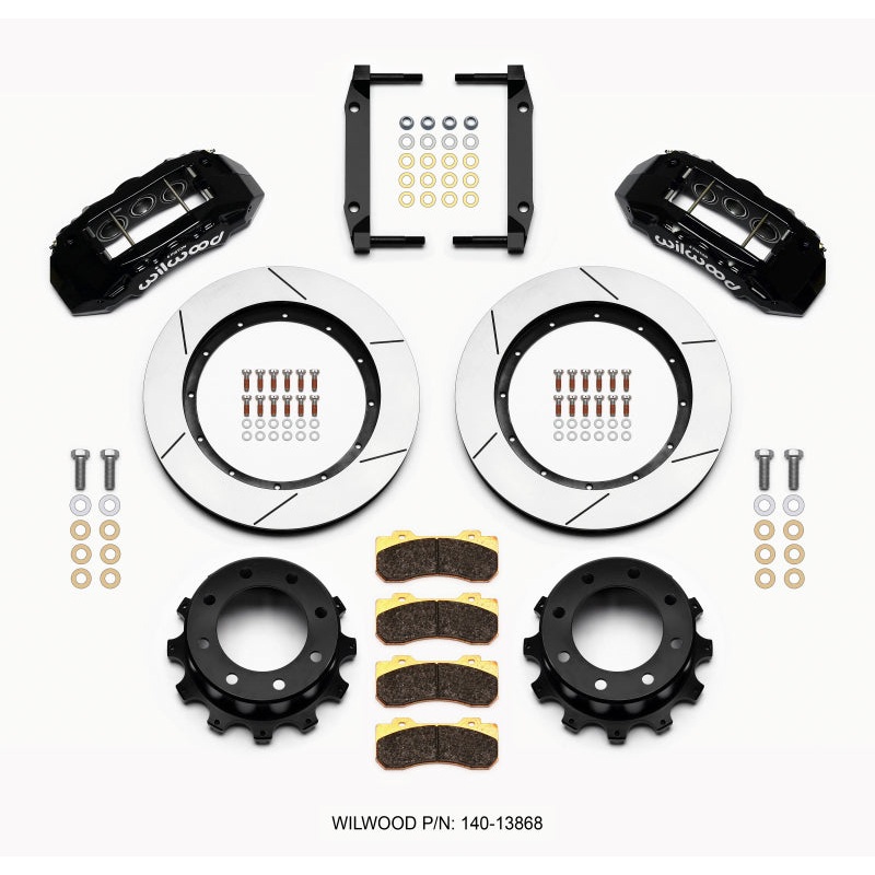 Wilwood TX6R Rear Kit 15.50in Black 2005-2012 Ford F250/F350 4WD