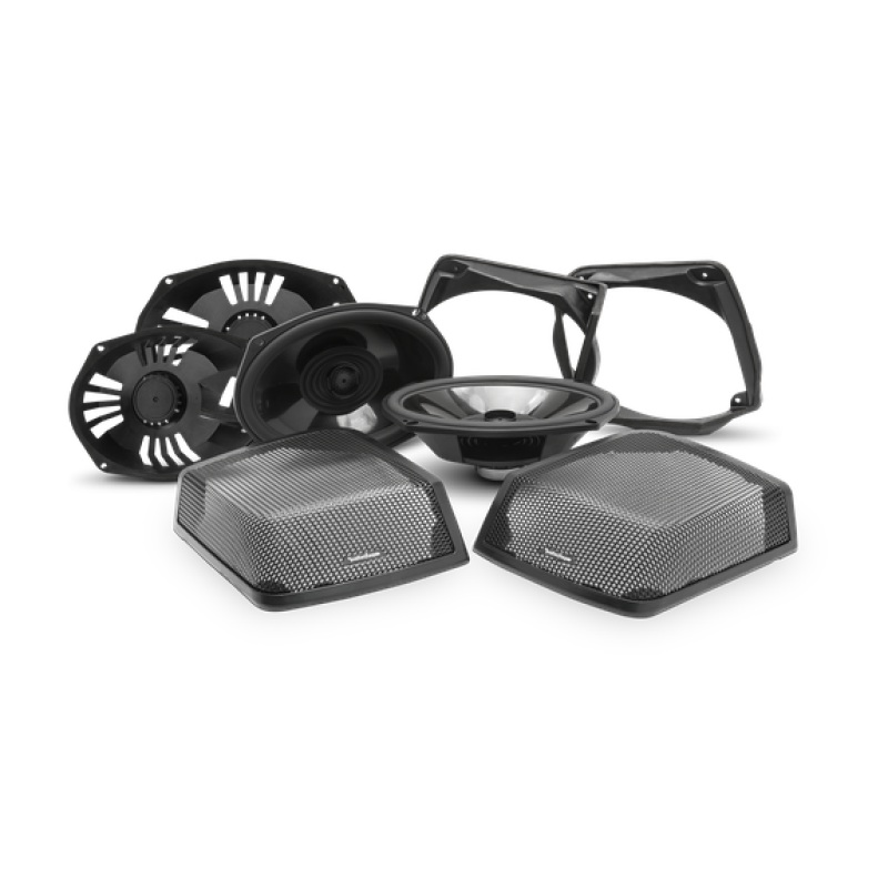 Rockford Fosgate 1998-2013+ Harley Davidson Motorcycle Saddlebag Audio Kit