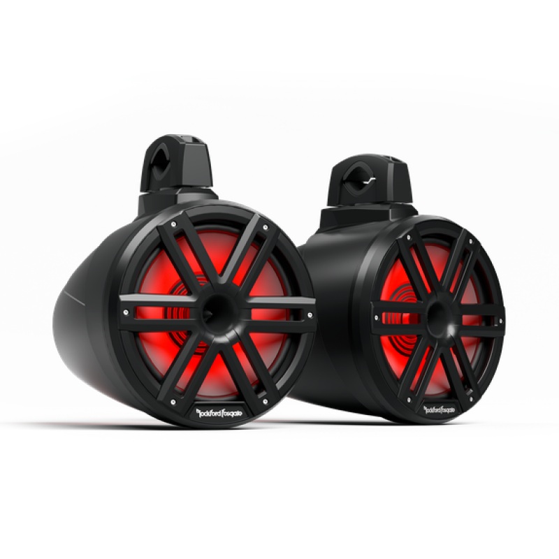 Rockford Fosgate M2 10in. Color Optix 2-Way Horn Loaded Tower Speakers (Pair) - Black