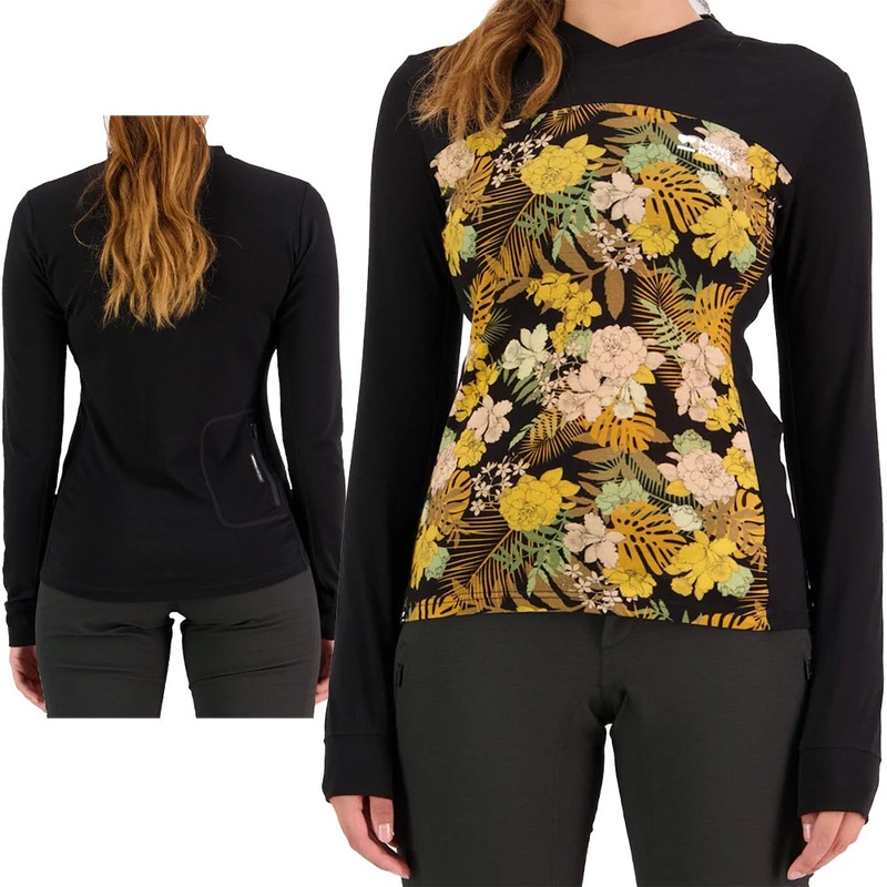 Mons Royale Redwood Enduro VLS Long Sleeve Women's Jersey - Women's S - Floral Camo